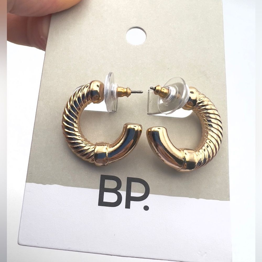 Bp everyday Twisted Gold-Tone hoops